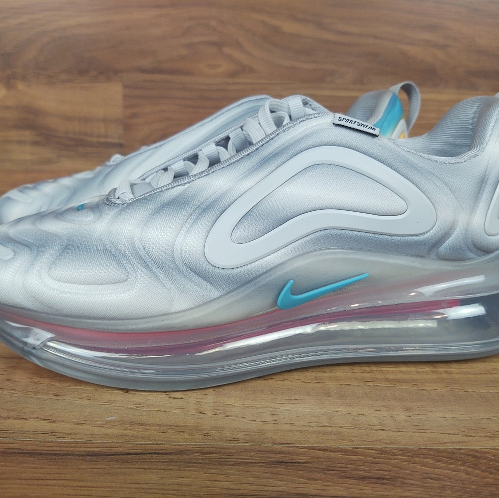 Nike Air Max 720 GS 'Geology' Grey Teal Red AQ3196
